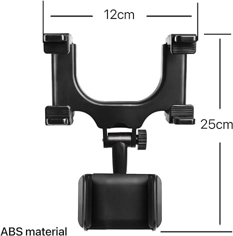 PORTA CELULAR ESPEJO RETROVISOR GIRATORIO PARA AUTO